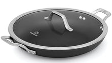 Load image into Gallery viewer, 12&quot; Hard Anodized Sauteuse Chef Pan with Lid, 3-Layer Nonstick Interior, Black
