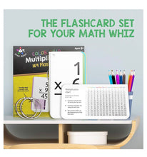 Load image into Gallery viewer, Visual Multiplication Flash Cards, Flash Cards Math Multiplication, Times Table Flash Cards for Ages 8 -  11 and Up
