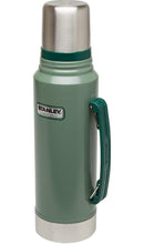 Load image into Gallery viewer, Stanley Classic Vacuum Insulated Wide Mouth Bottle, 18/8 SS Green Thermos, 1.1qt
