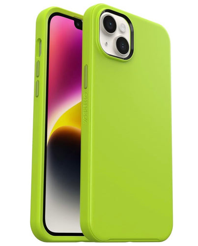 OtterBox - Symmetry Series+ for MagSafe Hard Shell for Apple iPhone 14 Plus - Lime All Yours 