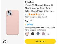 Load image into Gallery viewer, OtterBox for iPhone 15 Plus &amp; iPhone 14 Plus, Antimicrobial Hard Shell Case,  MagSafe Compatible, Pink
