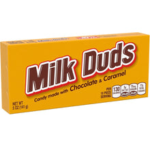 Load image into Gallery viewer, MILK DUDS Chocolate Caramel Candy, 5 Ounce Boxes, Pack of 12
