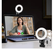 Load image into Gallery viewer, Clip-On Ring Light for Monitor, for Remote Working, Home Schooling, Zoom Calls and Live Streaming
