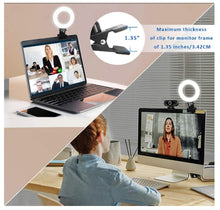 Load image into Gallery viewer, Clip-On Ring Light for Monitor, for Remote Working, Home Schooling, Zoom Calls and Live Streaming
