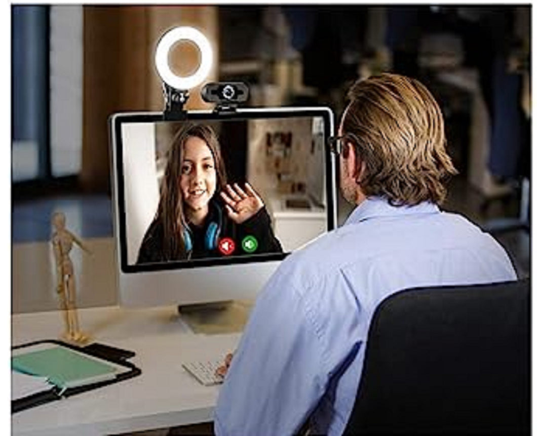 Clip-On Ring Light for Monitor, for Remote Working, Home Schooling, Zoom Calls and Live Streaming