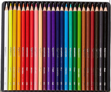 Load image into Gallery viewer, Colored Pencils for Adults and Artist, Multi Color Pencil Set with Case, Lot of 24
