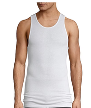 Load image into Gallery viewer, Men&#39;s Tank Top  A-Shirts, Under Shirts for Men, 100% Cotton, White, XXL, Pack of 4
