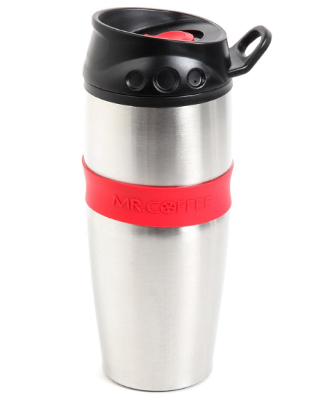 Mr. Coffee Stainless Steel Travel Mug with Lid, 16 Oz Tumbler Cup