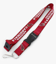 Load image into Gallery viewer, 22” Arizona Cardinals Lanyard, with Detachable AZ Cardinals Keychain
