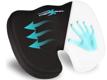 Load image into Gallery viewer, Padded Foam Seat Cushion, Relieve Pressure Off Your Back, Spine &amp; Tailbone, Fits Any Chair
