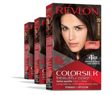 Load image into Gallery viewer, Revlon ColorSilk Beautiful Color, Brown Black 20, Hair Dye with Keratin, Pack of 3
