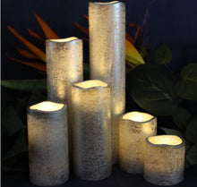 Load image into Gallery viewer, Flameless LED Candles Set of 6, with Battery Operated Timer, Slim Tower Design
