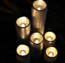 Load image into Gallery viewer, Flameless LED Candles Set of 6, with Battery Operated Timer, Slim Tower Design
