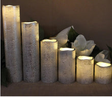 Load image into Gallery viewer, Flameless LED Candles Set of 6, with Battery Operated Timer, Slim Tower Design
