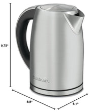 Load image into Gallery viewer, 1.7 Liter Stainless Steel Cordless Electric Kettle, with 6 Programmable Temperature
