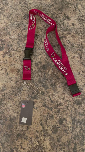 22” Arizona Cardinals Lanyard, with Detachable AZ Cardinals Keychain