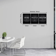 Load image into Gallery viewer, Motivational Wall Art Decoration, 16&quot; x 12&quot; Canvas Prints, Set of 3, Black &amp; White
