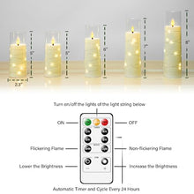 Load image into Gallery viewer, LED Flameless Candles Set of 5, Battery Operated Timer, Flickering Flame Decor
