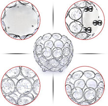 Load image into Gallery viewer, Crystal Tealight Candle Holders, Footed Candle Bowl Decoration, Set of 4
