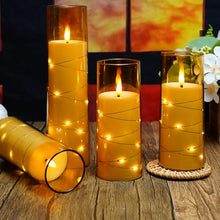 Load image into Gallery viewer, LED Flameless Candles Set of 5, Battery Operated Timer, Flickering Flame Decor
