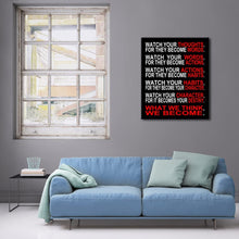 Load image into Gallery viewer,  Motivational Thinking Wall Art Decor, 24&quot; x 20&quot; Inch Framed Canvas Print 

