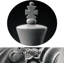 Load image into Gallery viewer, King and Knight of Chess Wall Decor, 5 Piece Combined Canvas Set 60&quot; x 32&quot;, Black &amp; White 
