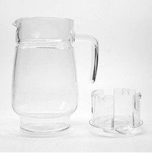 Load image into Gallery viewer, Glass Pitcher with Lid, 55 Ounce Carafe
