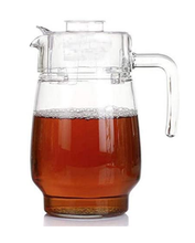 Load image into Gallery viewer, Glass Pitcher with Lid, 55 Ounce Carafe
