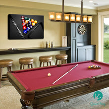 Load image into Gallery viewer, Billiard Pool Table Wall Decor, Sport &amp; Game Room Decoration, 36&quot; x 24&quot; Canvas Print
