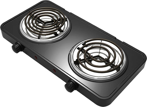 Portable Electric Dual Coil Burner, Lightweight Cooktop 18